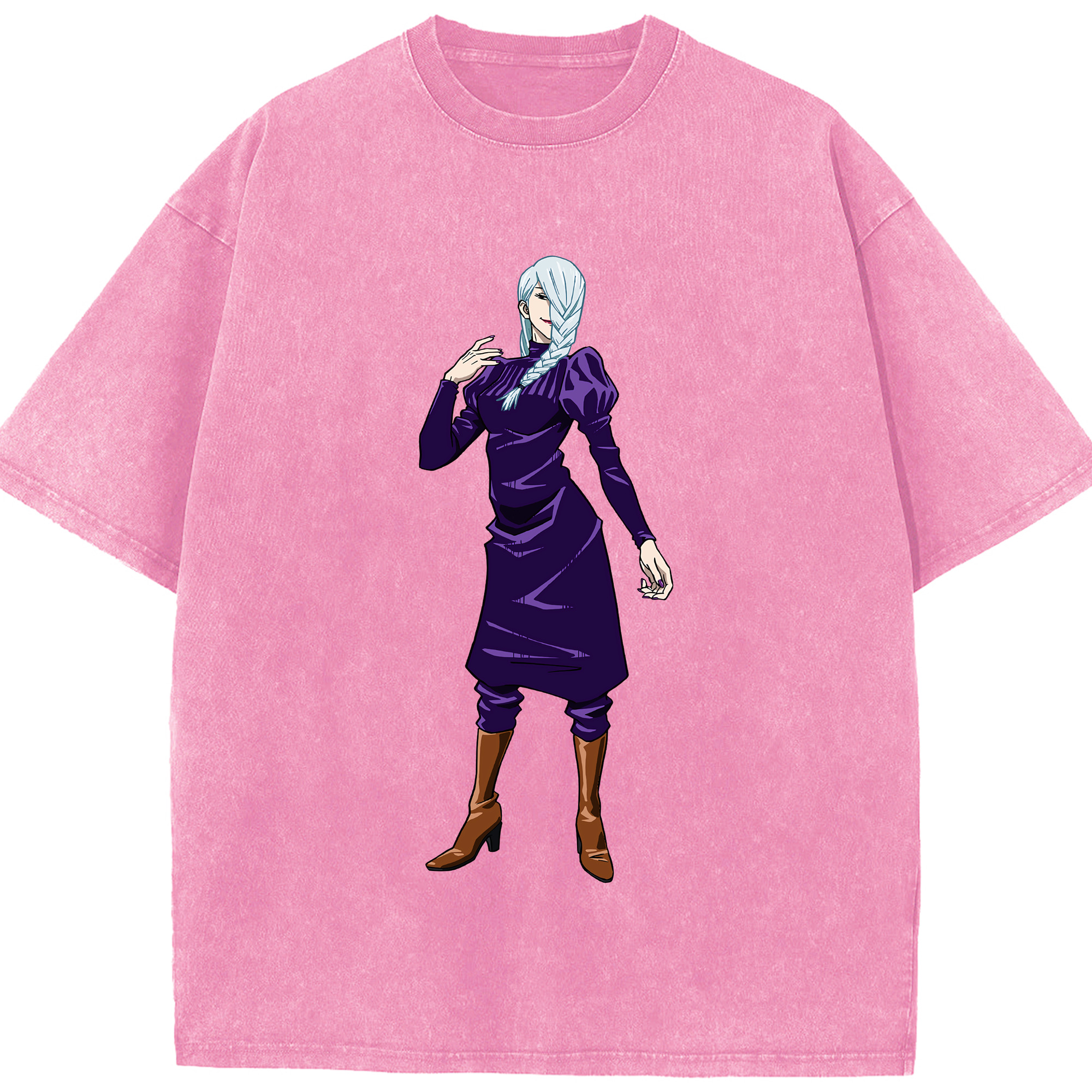 （画像用） 呪術廻戦 Jujutsu Kaisen 綿100% ヴィンテージ風 半袖Tシャツ（フロントプリント）
